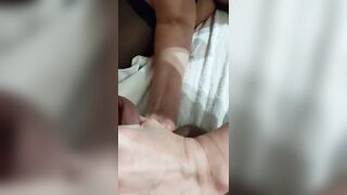 Fisting my locked sub