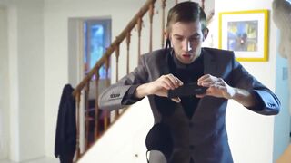 Young lucky dude fucking to record his mobile