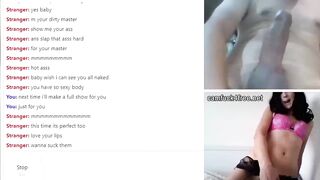 Beauty Dark Hair showing off huge penis on live web cam