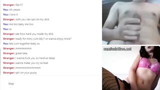 Beauty Dark Hair showing off huge penis on live web cam