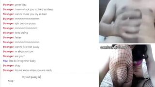 Beauty Dark Hair showing off huge penis on live web cam