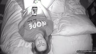 watching my stepsister toying and cumming
