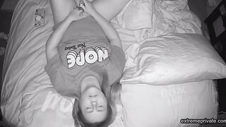 watching my stepsister toying and cumming