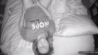 watching my stepsister toying and cumming