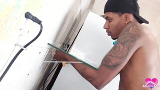 Anal, fellatio and squirt upside down