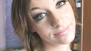 Amazing dark hair hoe makes herself squirt before Goddess anal action