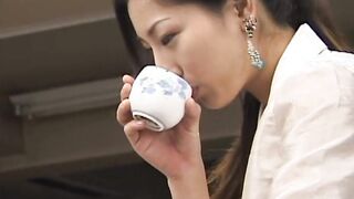 Japanese big tits secretary needs to satisfy boss friend