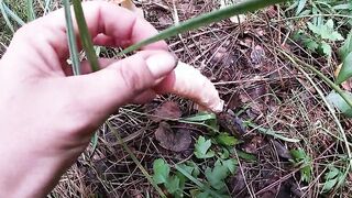 Forest Masturbation Through The Underwear