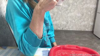 Stepmom drinks coffee with stepson's sperm biggest jizzed taboo bondage