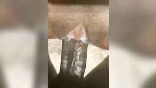 Creaming her twat real slow