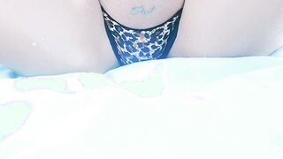 Booty waiting for the master chinese butt bikini