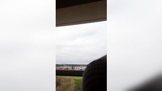 Pureluvli gets awesome head on balcony