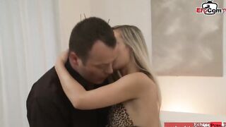 Thin blonde skank inside a bra getting a jizzed into