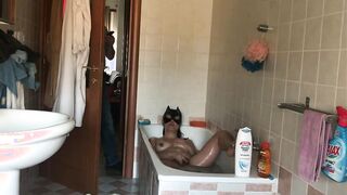 My stepson films me masturbating