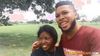 Adorable Ebony Lovers Having Yummy Date Before Hardcore Boned!