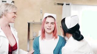 Freaky Transgender lady boy team banged by each other into final physical exam