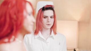 Freaky Transgender lady boy team banged by each other into final physical exam