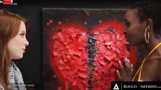 Ebony beauty Lets Tiny Russian Women Banged Her With A