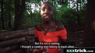 Ebony babe Tricked In Outdoors Sex For Super Cash (Zaawaadi)