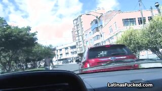 Picking up busty Latina for blowjob and more