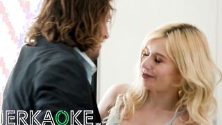 JERKAOKE - Stunning Slender Blonde Minxx Marley Cheats On Cuck Hubby
