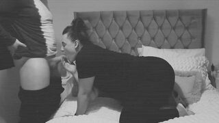 Night Camera Catches Cuckold watching Wifey got Creampied and Then