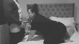 Night Camera Catches Cuckold watching Wifey got Creampied and Then