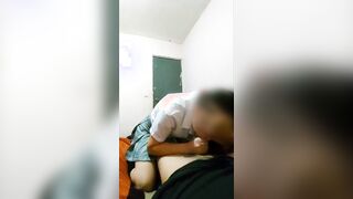 pov- Mexican 18 yo-schoolgirl from Tijuana is passionate about sucking off her