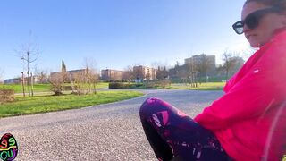 I run inside the park and play the whore with