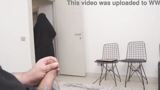Cock flash. Hijab married woman caught me jerking off inside