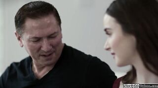 Stepdad takes his stepdaughter virginity