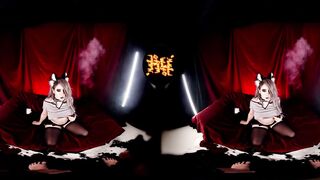 Helluvaboss. Loona gets cum into her vagina - VR -