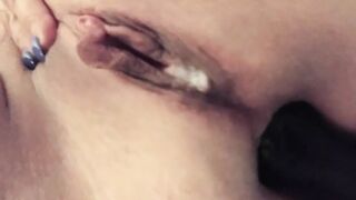 Gaping my soak creamy asshole