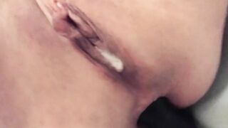 Gaping my soak creamy asshole