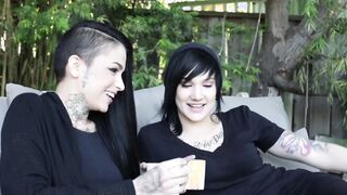 Punk Tattoo women Showing some Licking talent