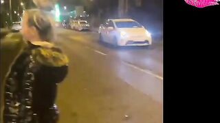 Walking down the street with cum all over my face