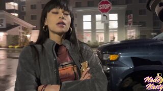 Ari Alectra Swallows 2 Huge Cocks