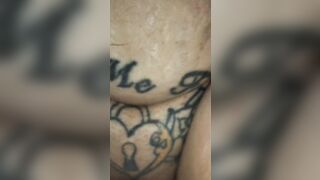 sexywifedd with huge booty plug inside her booty gets quick doggy plowed with long cumshot