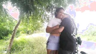 Cutie lovers fucking on the highway