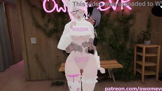 Making my turned on Futa Friend squirm by edging her over