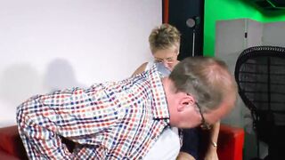 Old blonde plays a German amateur with a penis of the same age where they indulge into sexsual fantasies for a Hot pounded