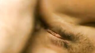 experienced dark hair rough inside 2 dicks with double penetration