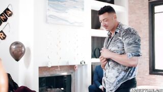 Michael Boston fucked by a stripper Lucca Mazzi