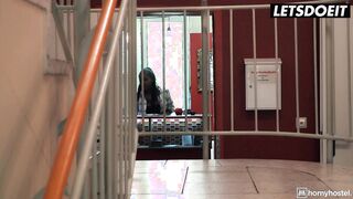 Julia Parker gets angry and janitor calms her twat down