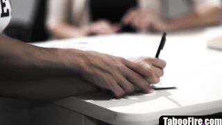 Teenie cheerleader has anal sex with professor