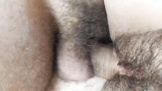 FUCKING CLOSE UP AND CUMMING ON UNSHAVED TWAT FAST