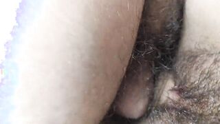 FUCKING CLOSE UP AND CUMMING ON UNSHAVED TWAT FAST