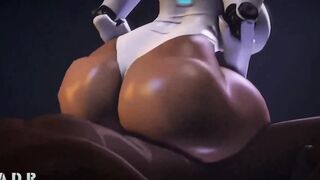 Haydee the Goddess robot | 3D Porn Parody Clips Compilation