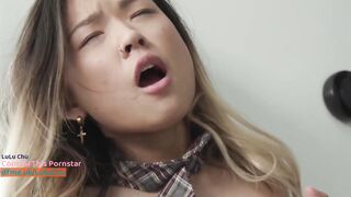 LuLu Chu eating cum