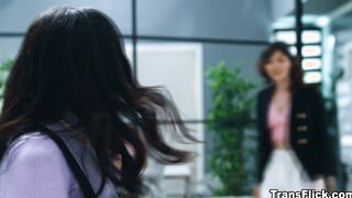 Crazy sexual TS activity taking place at company office